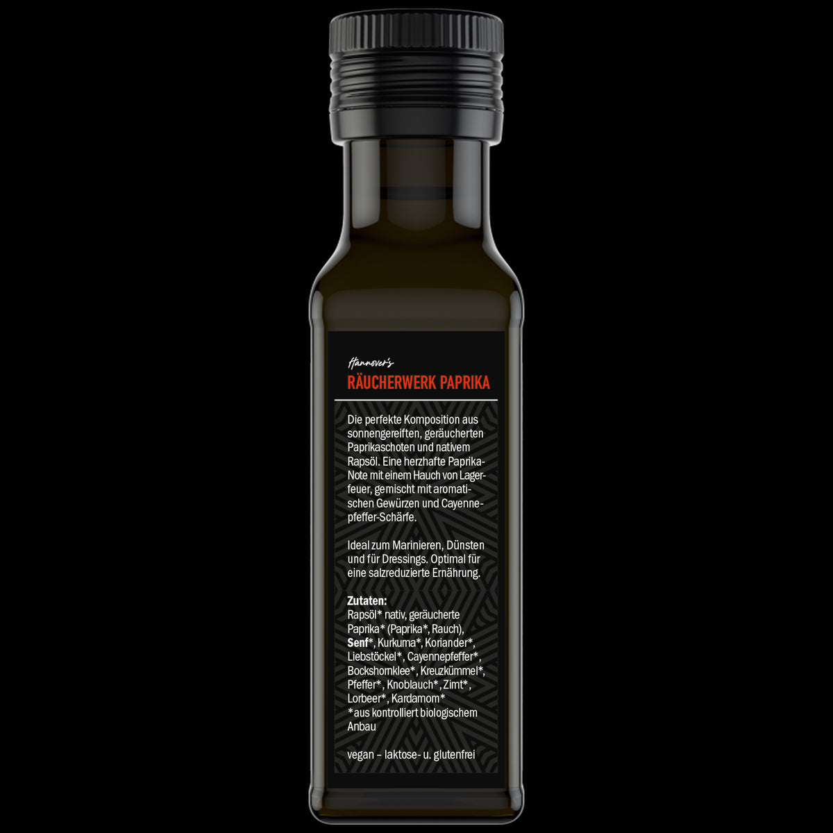 SELECT Hannover Räucherwerk Paprika Würzöl, Flasche von links