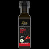 SELECT Hannover Feurige Chili Würzöl in der dunklen Glasflasche, rote Chilischote auf dem Etikett, 100 ml